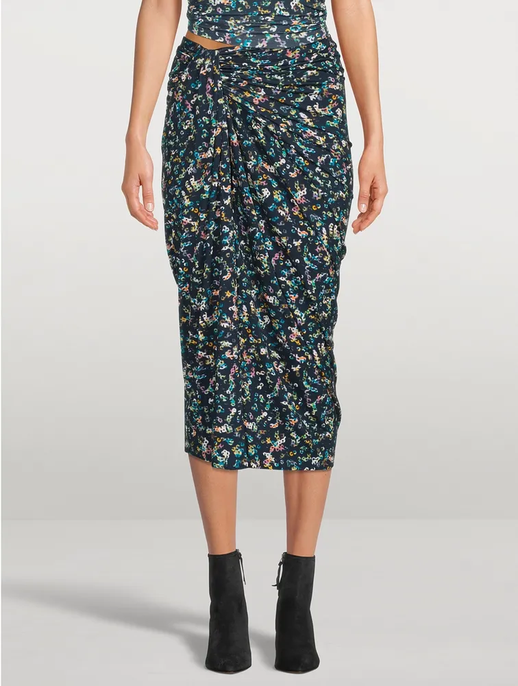 Jeldia Printed Midi Skirt