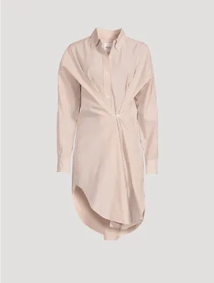 Seen Convertible Poplin Shirt Dress