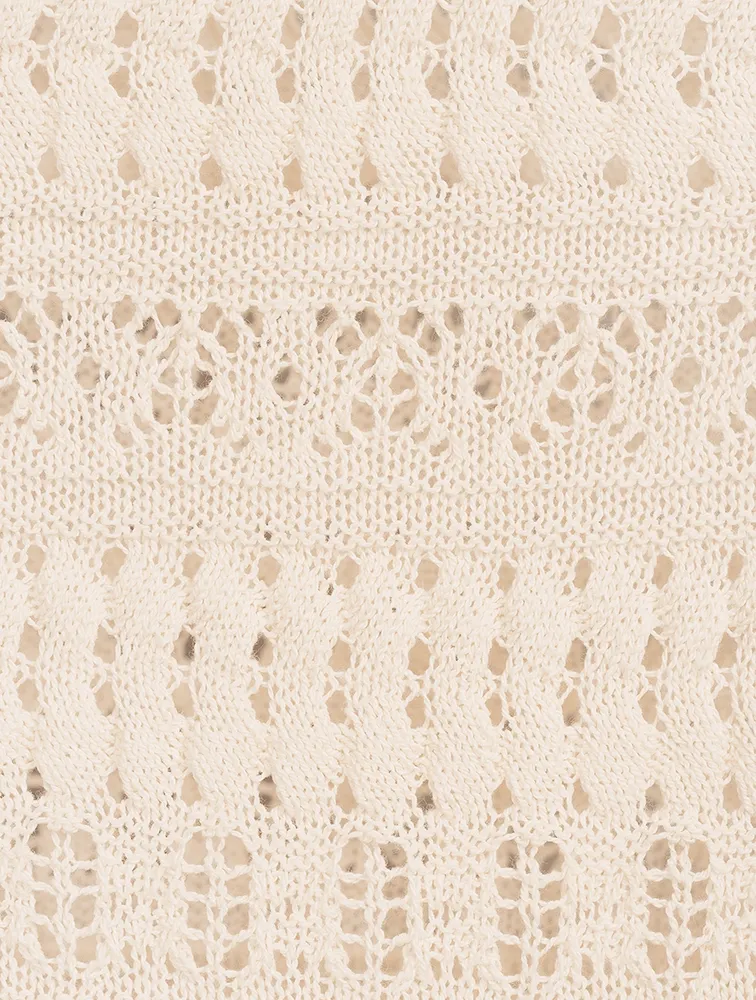 Fauve Crochet Mini Dress