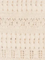Fauve Crochet Mini Dress