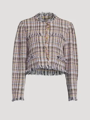 Nameo Bouclé Fringe Jacket