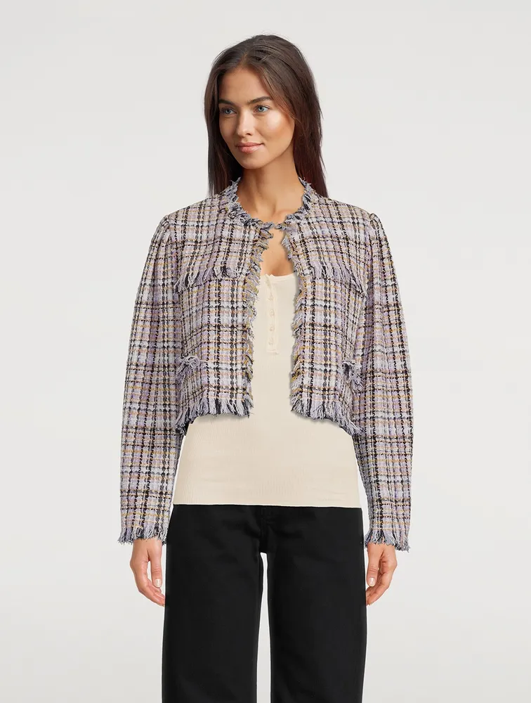 Shop Isabel Marant Étoile Nameo Tweed Jacket