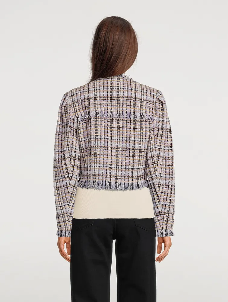 Nameo Bouclé Fringe Jacket
