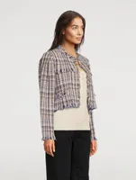 Nameo Bouclé Fringe Jacket