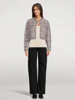 Nameo Bouclé Fringe Jacket