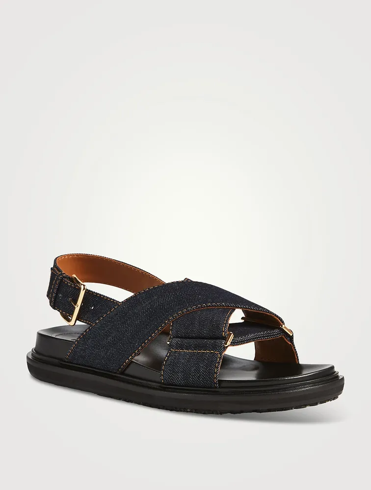 Fussbett Denim Slingback Sandals