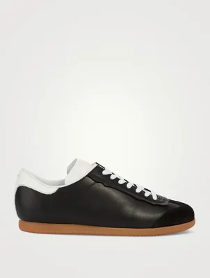 Leather And Suede Sneakers