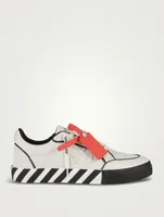 Low Vulcanized Outlined Leather Sneakers