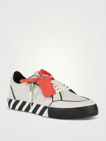 Low Vulcanized Outlined Leather Sneakers