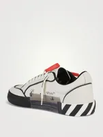 Low Vulcanized Outlined Leather Sneakers