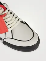 Low Vulcanized Outlined Leather Sneakers