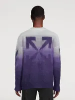 Diag Arrow Mohair And Wool Brushed Knit Sweater