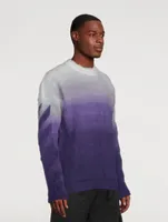 Diag Arrow Mohair And Wool Brushed Knit Sweater