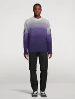 Diag Arrow Mohair And Wool Brushed Knit Sweater