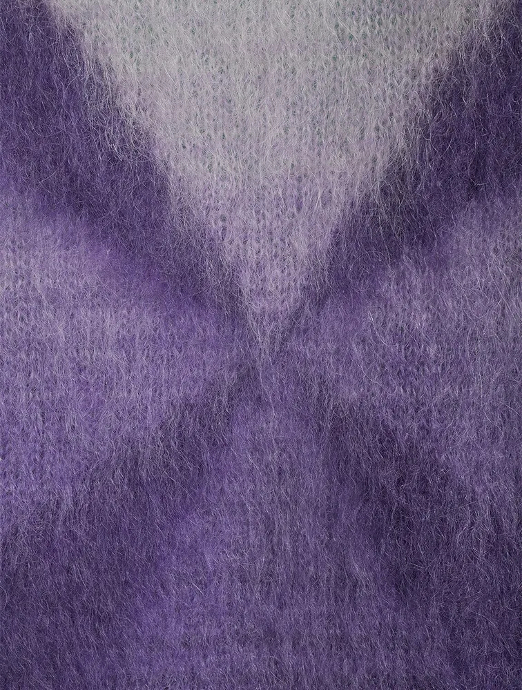 Diag Arrow Mohair And Wool Brushed Knit Sweater