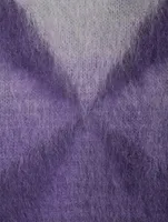 Diag Arrow Mohair And Wool Brushed Knit Sweater