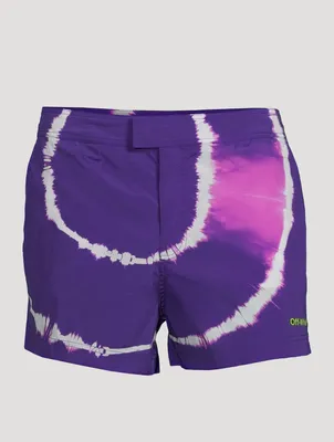 Swim Shorts Tie Dye Sunrise Print