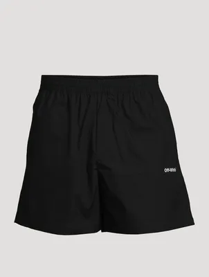 Arrow Outline Cotton Shorts