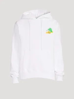 Brush Arrow Slim-Fit Hoodie