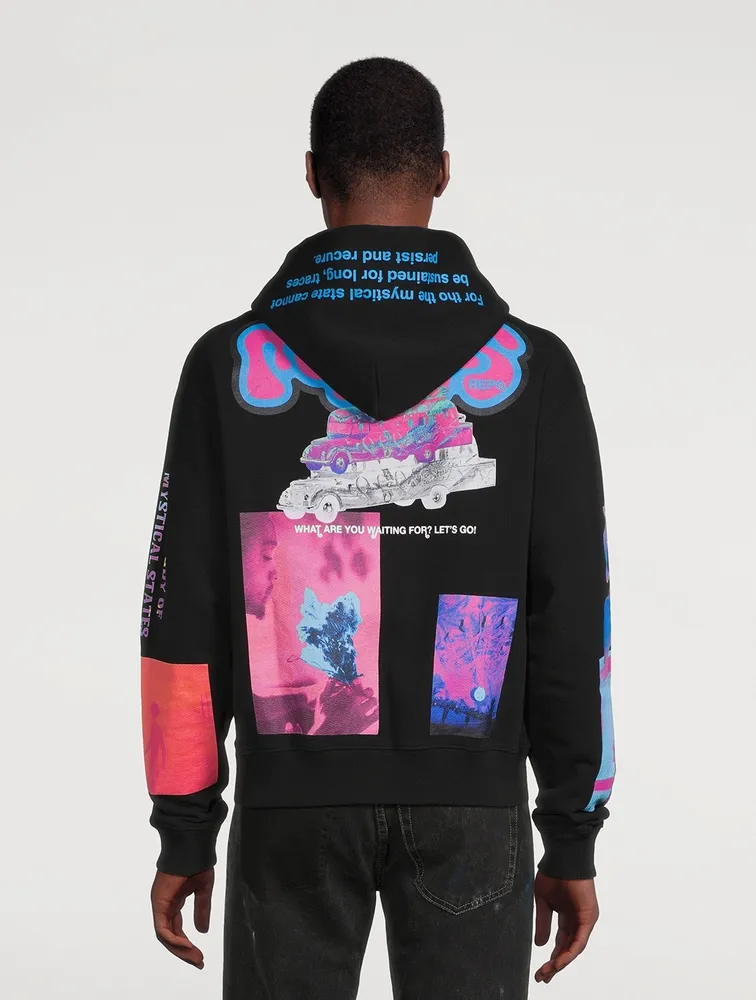 Trippy Summer Cotton Graphic Hoodie