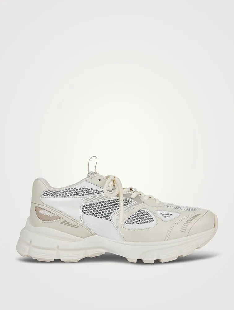 Marathon Leather And Mesh Sneakers