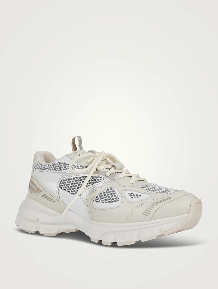 Marathon Leather And Mesh Sneakers