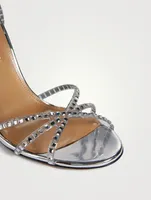 Dance Embellished Plexi And Leather Sandals