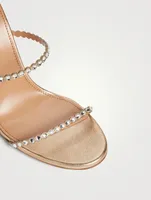 Mini Tequila Embellished Metallic Leather Sandals