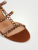 Tequila Embellished Leather Mules
