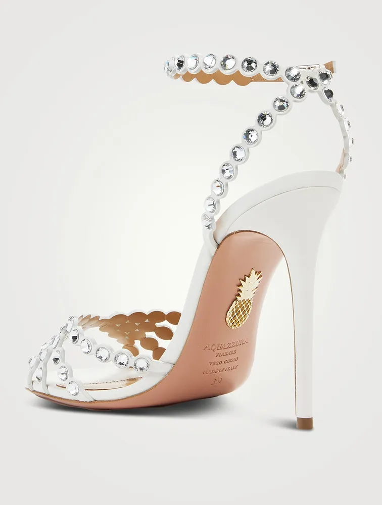 Tequila Embellished Leather Sandals