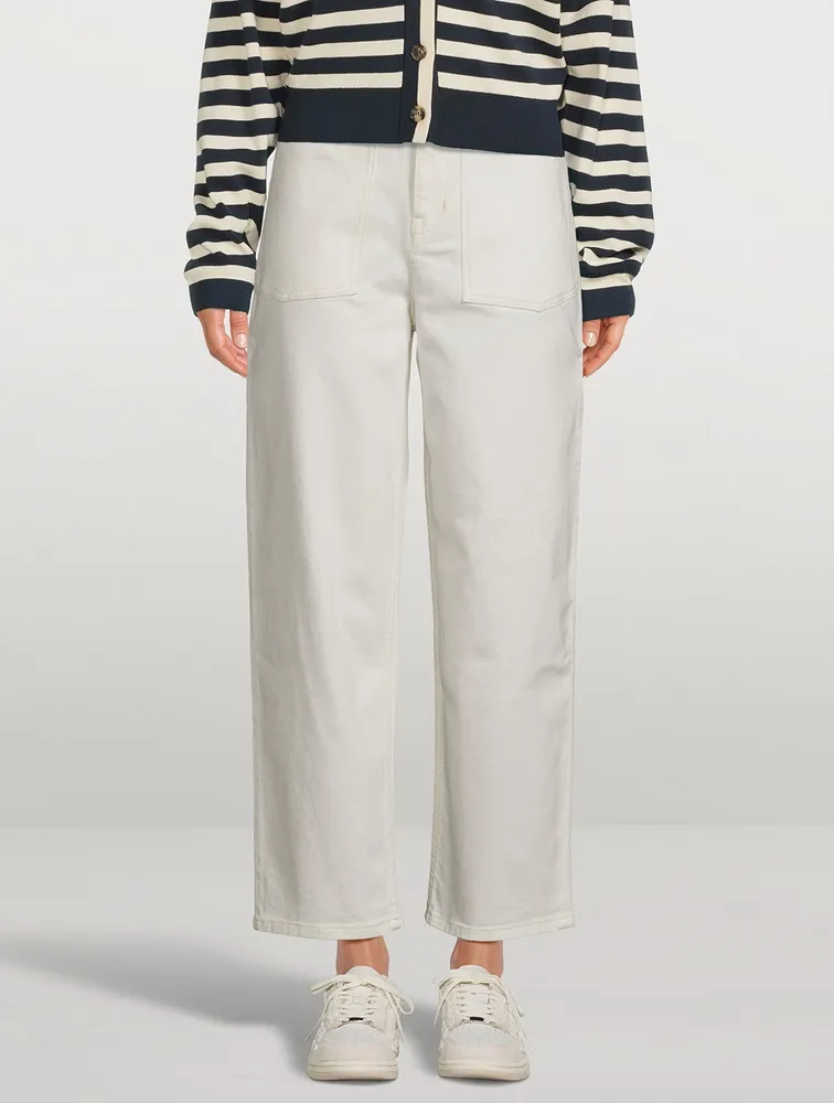 Tapered-Leg Jeans