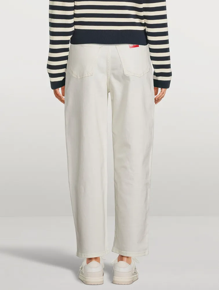 Tapered-Leg Jeans