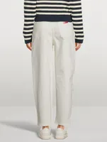 Tapered-Leg Jeans