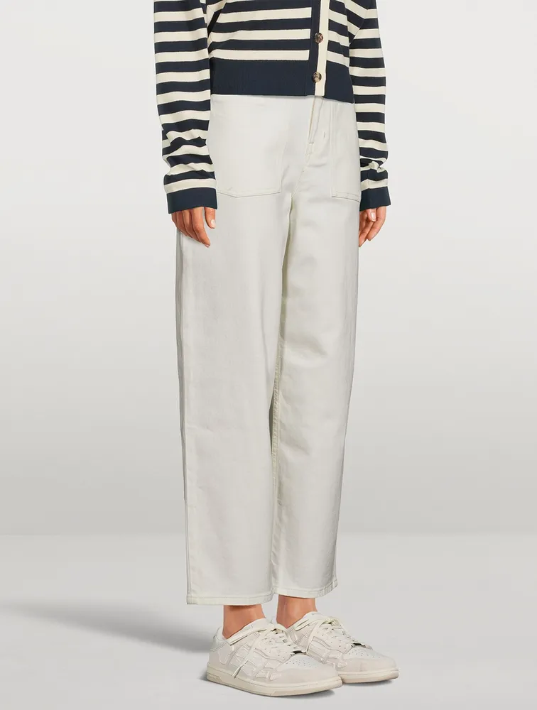 Tapered-Leg Jeans