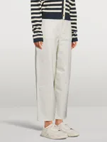 Tapered-Leg Jeans