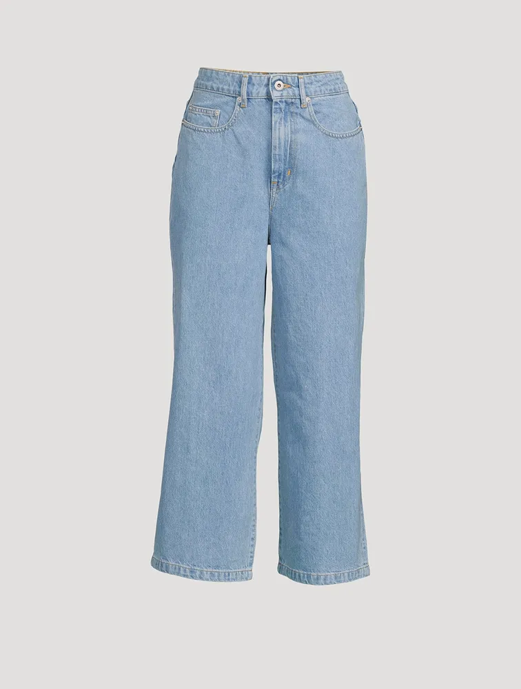 Sumire Cropped Wide-Leg Jeans