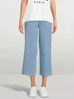 Sumire Cropped Wide-Leg Jeans