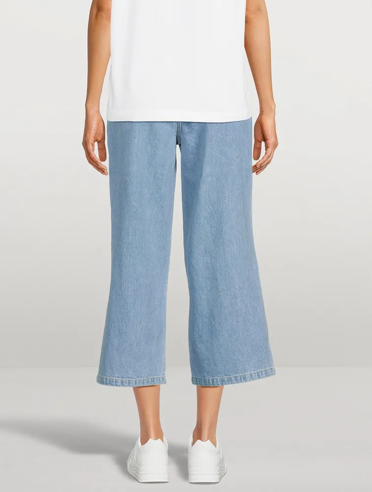 Sumire Cropped Wide-Leg Jeans