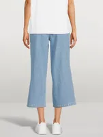 Sumire Cropped Wide-Leg Jeans