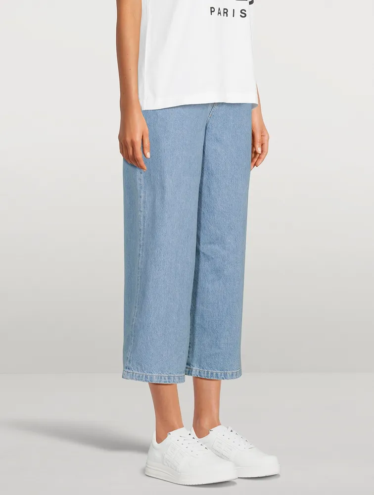 Sumire Cropped Wide-Leg Jeans