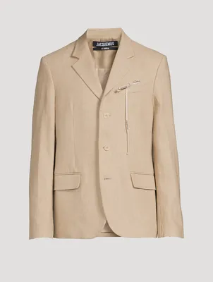 La Veste Feijoa Linen Jacket