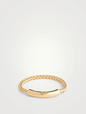 Ulysses 18K Yellow Gold Vermeil Silver Chain Ring