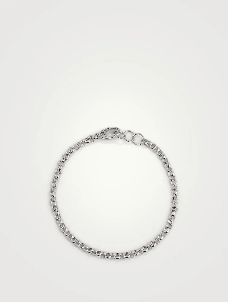 Ulysses Sterling Silver Round Links Bracelet