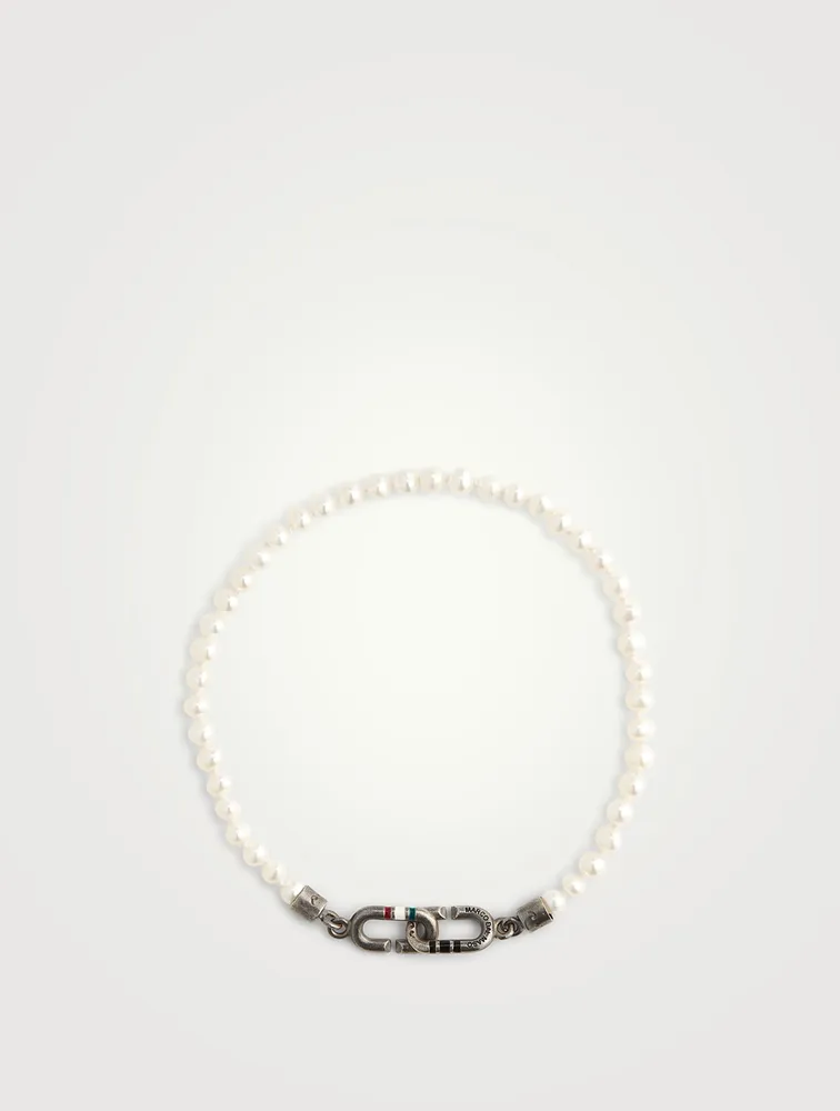 The Link Mini Pearls Beaded Eternity Bracelet