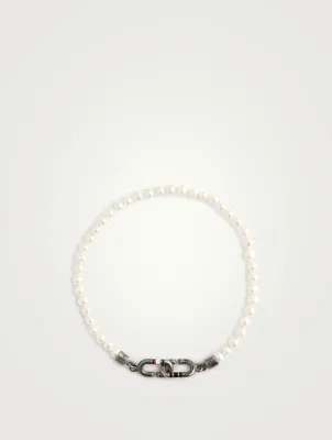 The Link Mini Pearls Beaded Eternity Bracelet