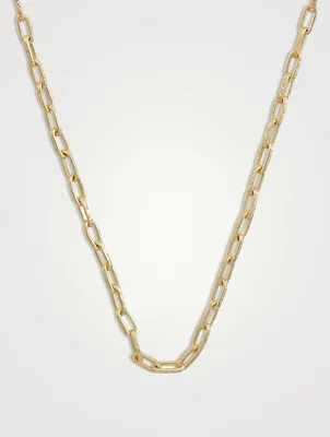Ulysses 18K Gold Vermeil Silver Crafted Chain Necklace