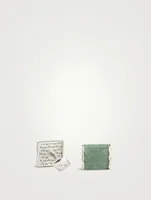 Ara Silver Square Gemstone Cufflinks With Green Aventurine