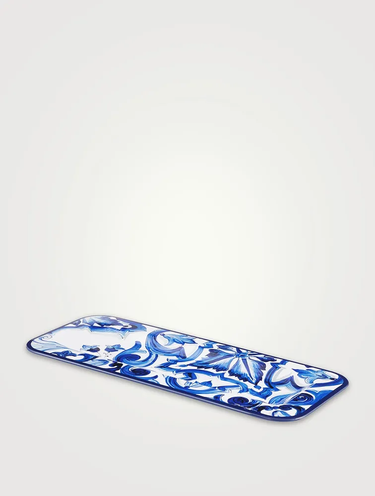 Blue Mediterraneo Rectangular Tray