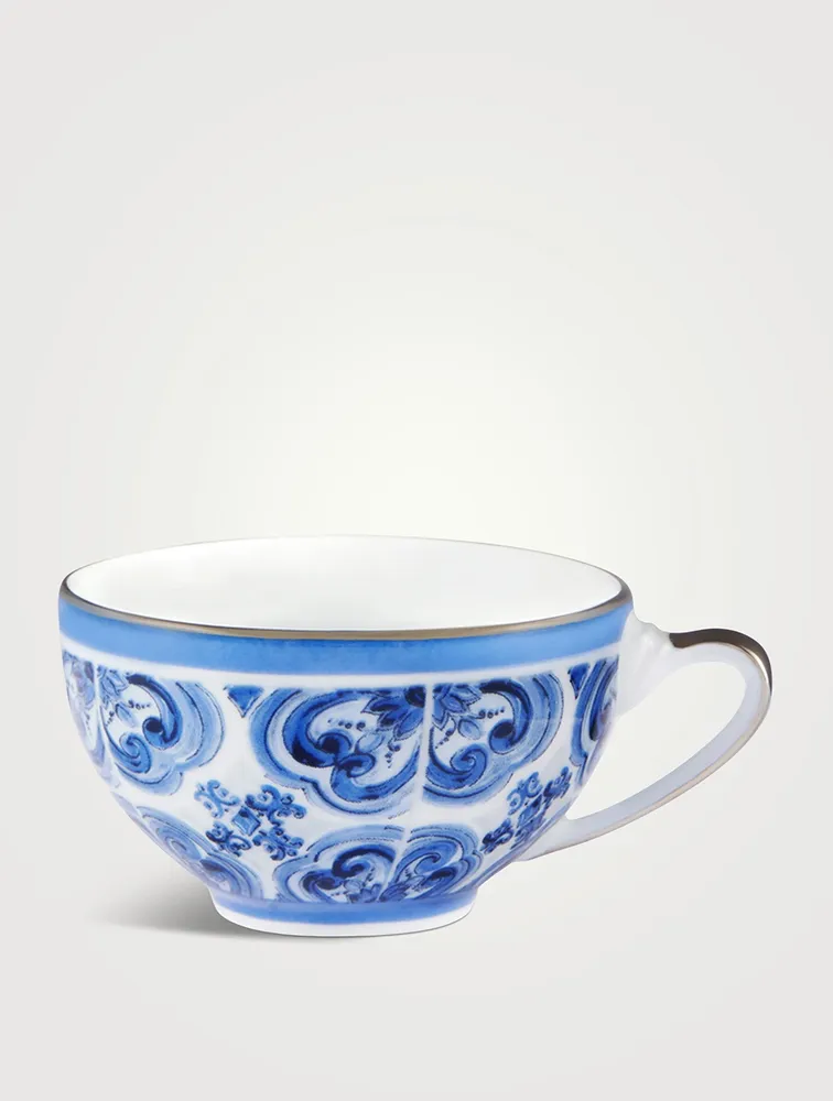 Blue Mediterraneo Fiore Piccolo Espresso Cup And Saucer Set