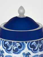 Blue Mediterraneo Sugar Bowl With Cover